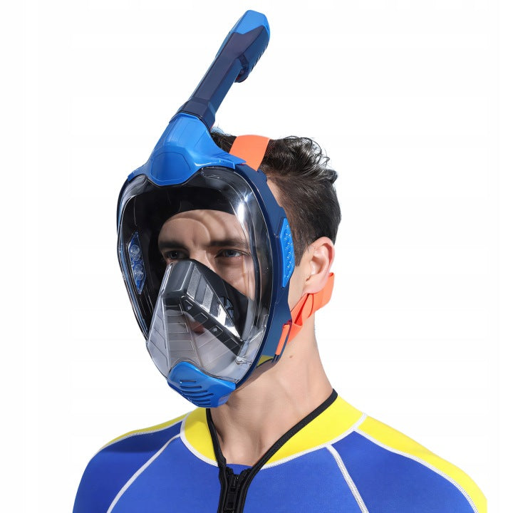 SNORKELING DIVING MASK FULL FACE GoPro ANTIFOG L/XL HOLDER Brand Activ/Space
