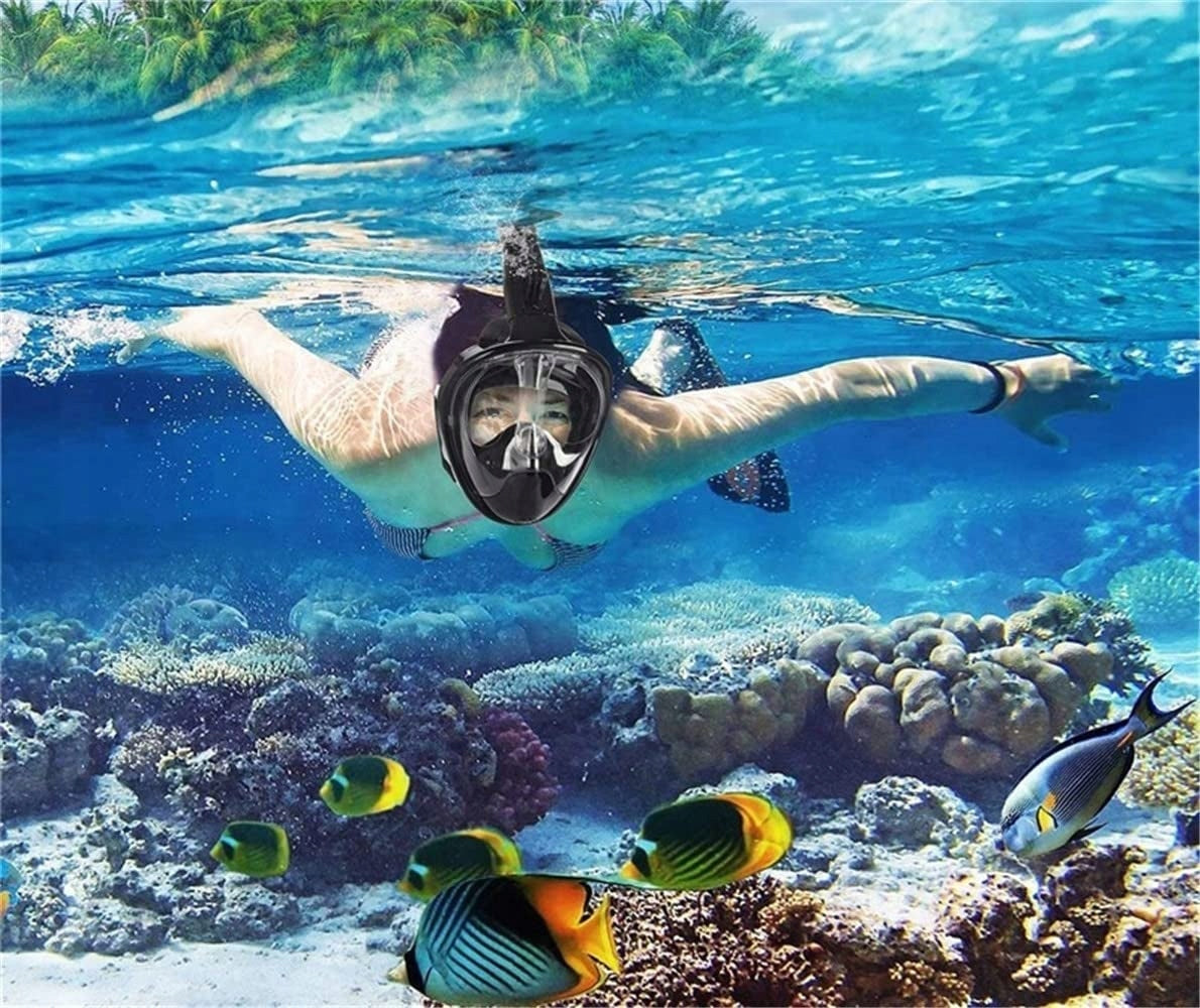 SNORKELING MASK FOLDING FULL FACE WITH L/XL TUBE FOR WATER Brand no brand