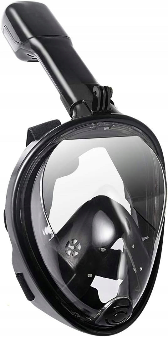 SNORKELING MASK FOLDING FULL FACE WITH L/XL TUBE FOR WATER Color black