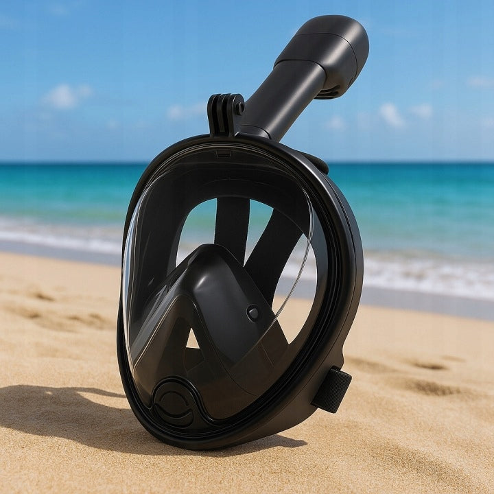 SNORKELING MASK FOLDING FULL FACE WITH L/XL TUBE FOR WATER Packaging status original
