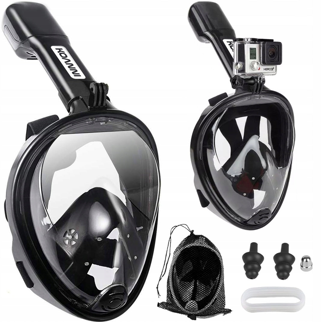 SNORKELING MASK FOLDING FULL FACE WITH L/XL TUBE FOR WATER