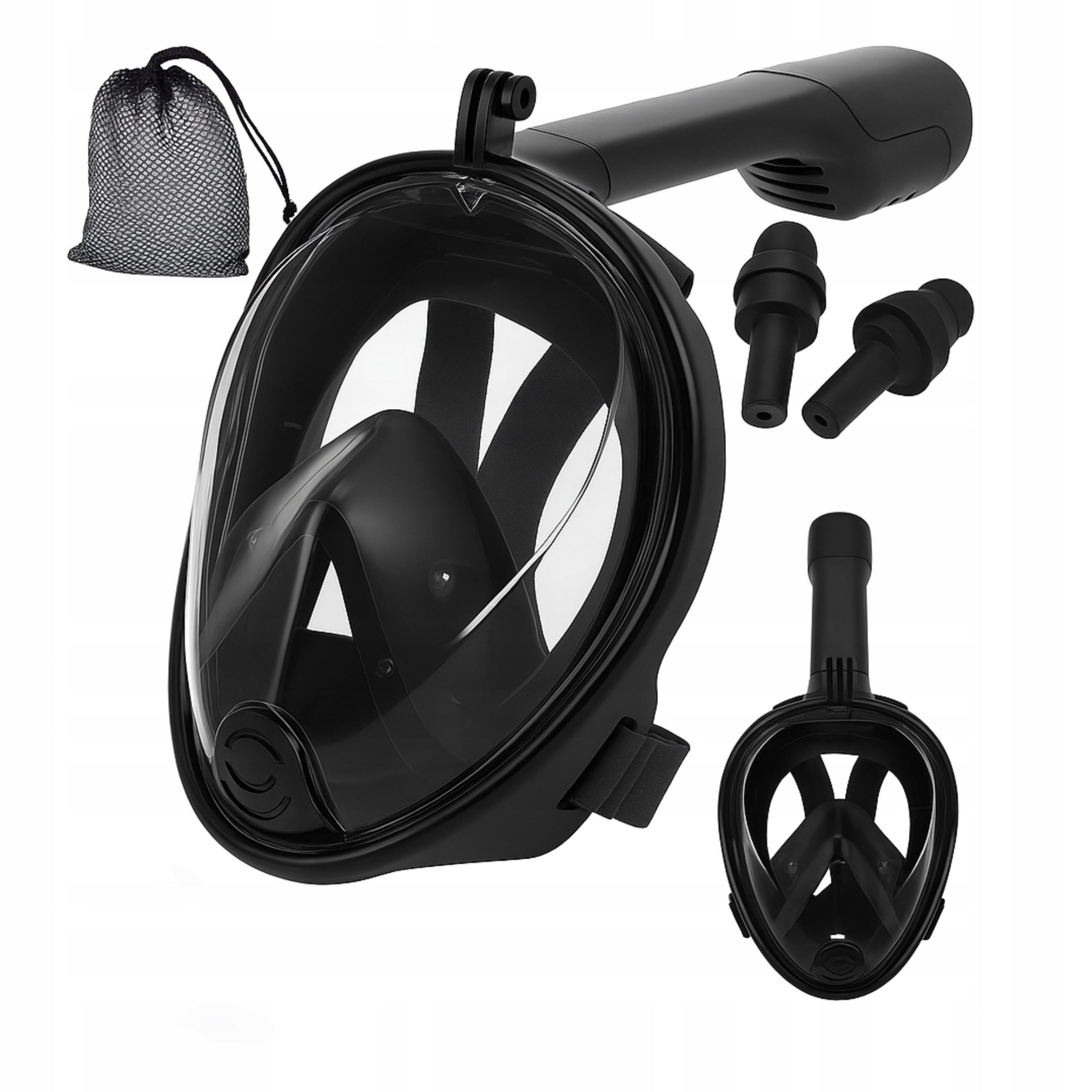 SNORKELING MASK FOLDING FULL FACE WITH L/XL TUBE FOR WATER