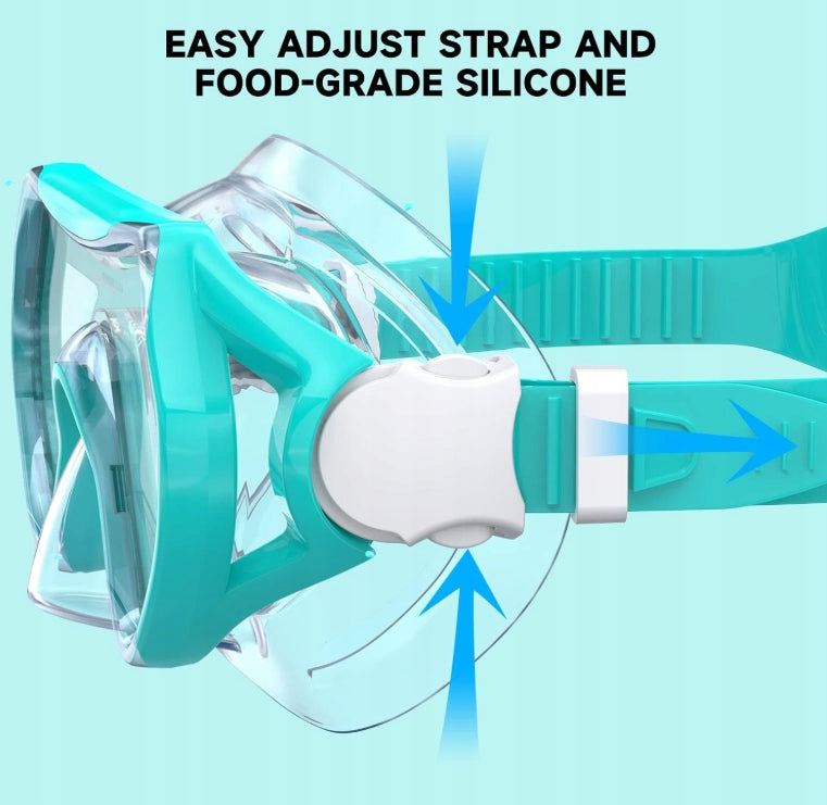 SNORKELING MASK FOR CHILDREN AND TEENAGERS MASK WITH NOSE GUARD Model JM111