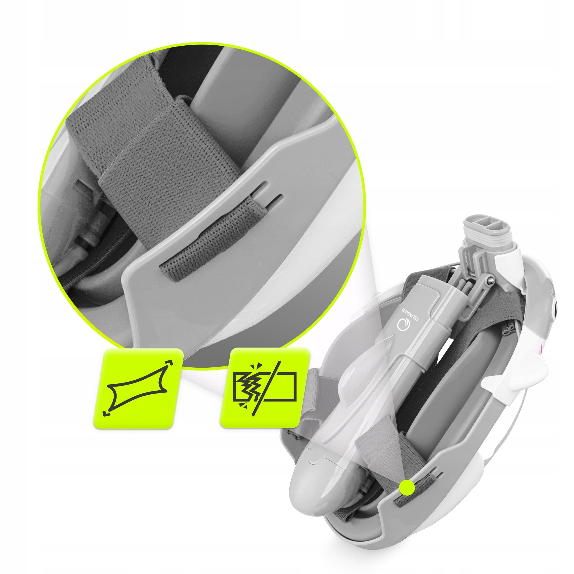 SNORKELING MASK FULL FACE PANORAMIC FOLDING CHILDREN Model Maska panoramiczna do pływania dla dzieci