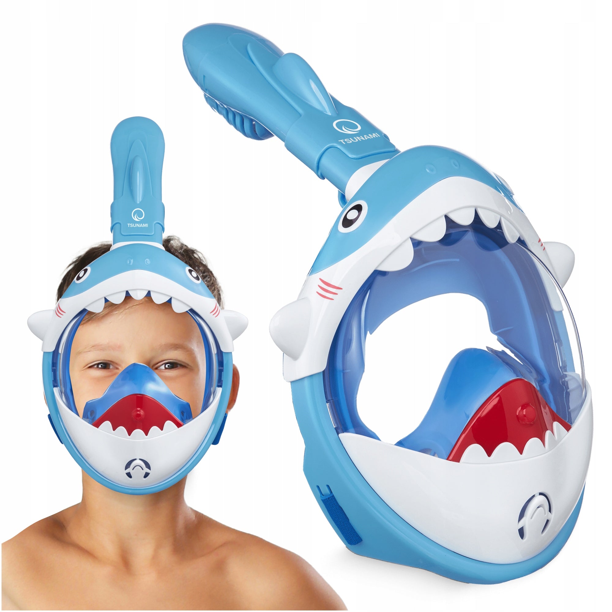 SNORKELING MASK FULL FACE PANORAMIC FOLDING CHILDREN