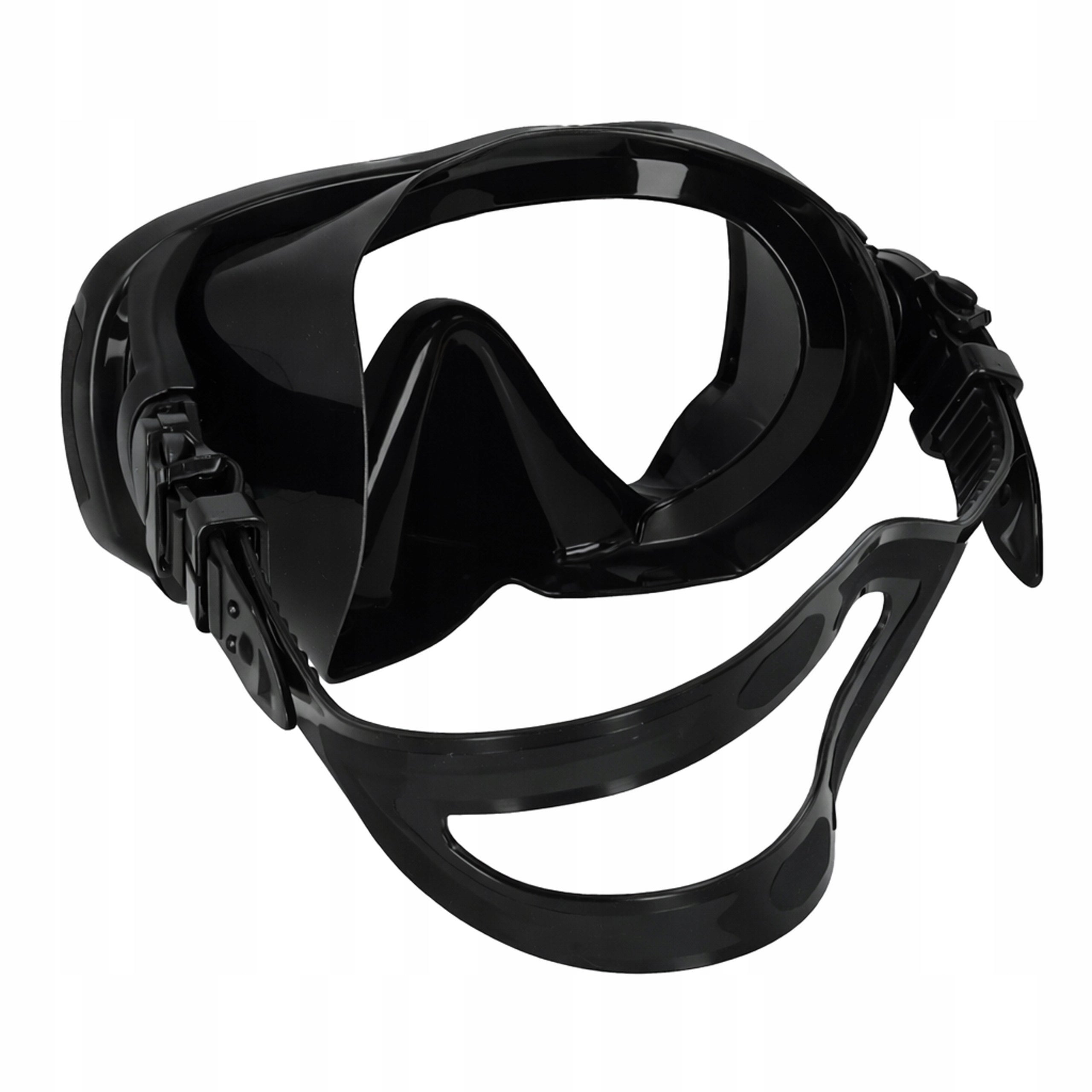 SNORKELING SET MASK AND SNORKEL GLASSES WITH TUBE BLACK Kind with tube