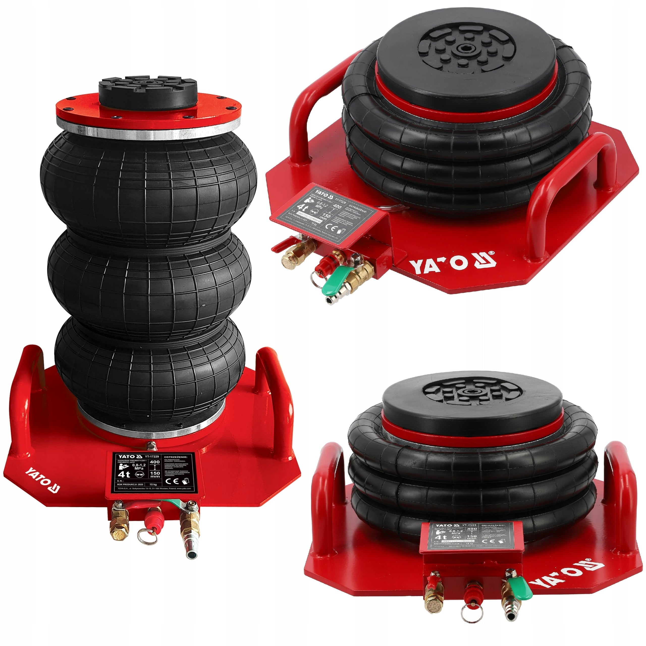 SNOWMAN LIFT PNEUMATIC CAR CUSHION 15-40cm 4000kg YATO
