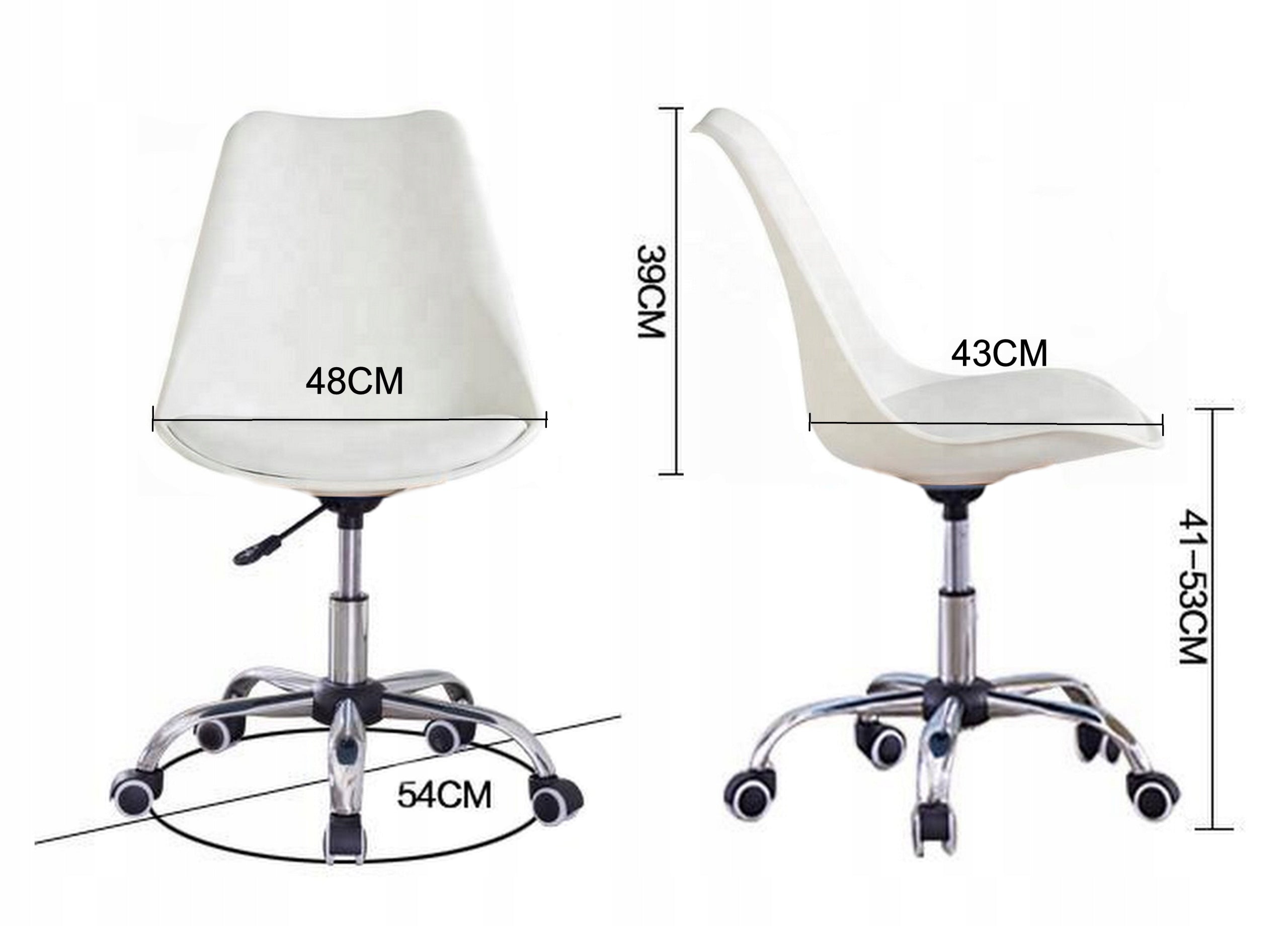 SOA Office SWIVEL CHAIR for Desk White Manufacturer code Krzesło biurowe oborotowe SOA