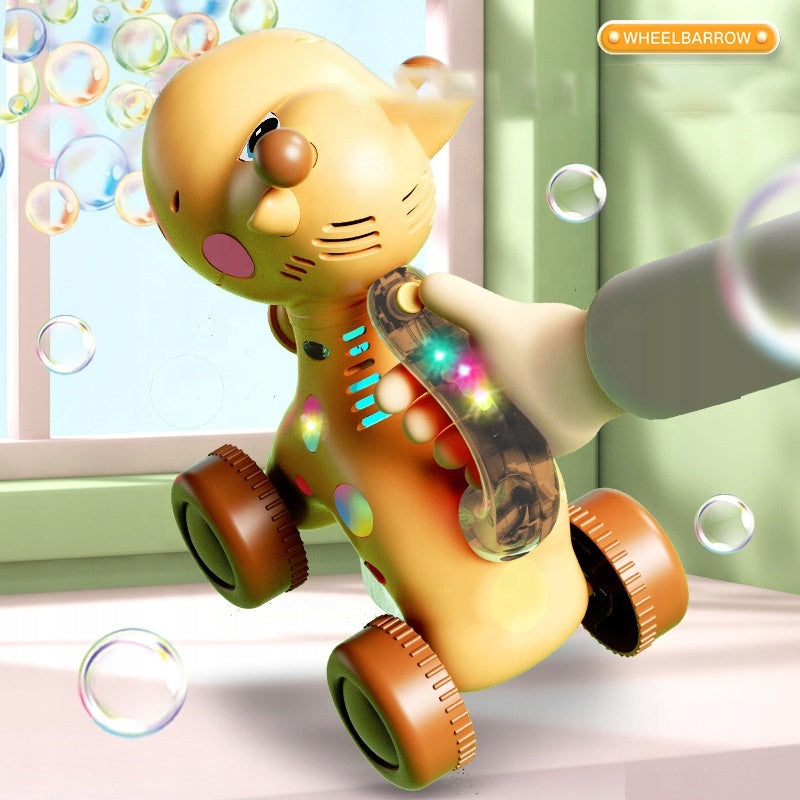 SOAP BUBBLE GIRAFFE PUSHER 2in1 LIGHT BUBBLE MACHINE FOR KIDS Manufacturer code Pchacz z Bańkami
