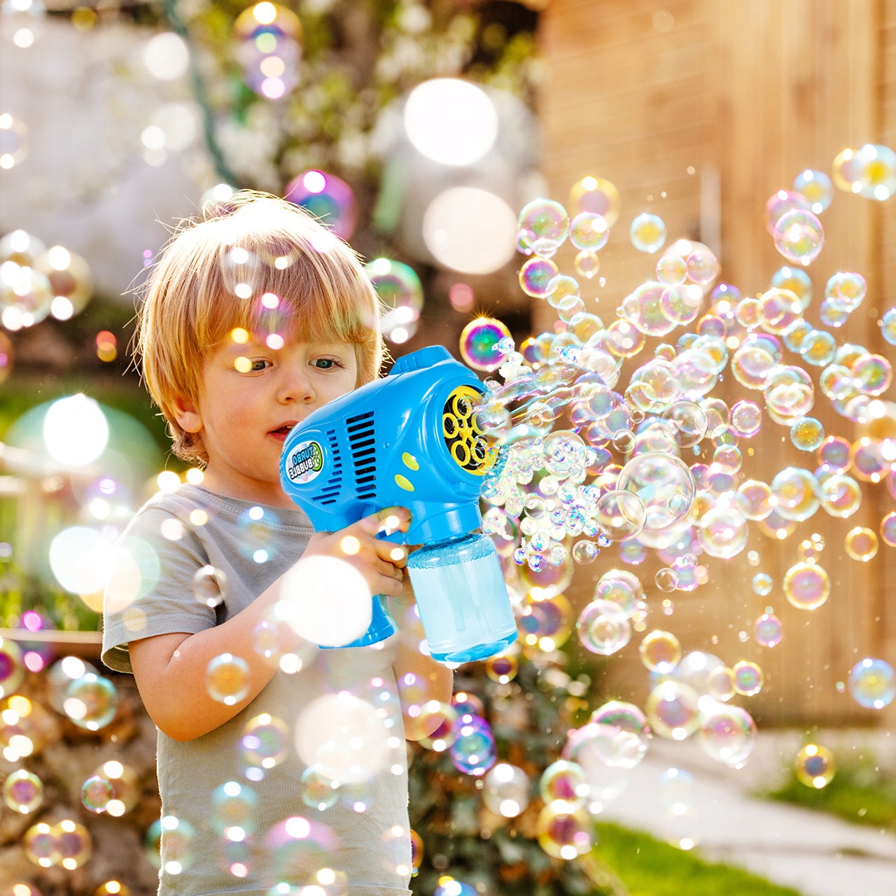 SOAP BUBBLE GUN AUTOMATIC MACHINE LIQUID SOAP BUBBLES FOR CHILDREN Brand MalPlay