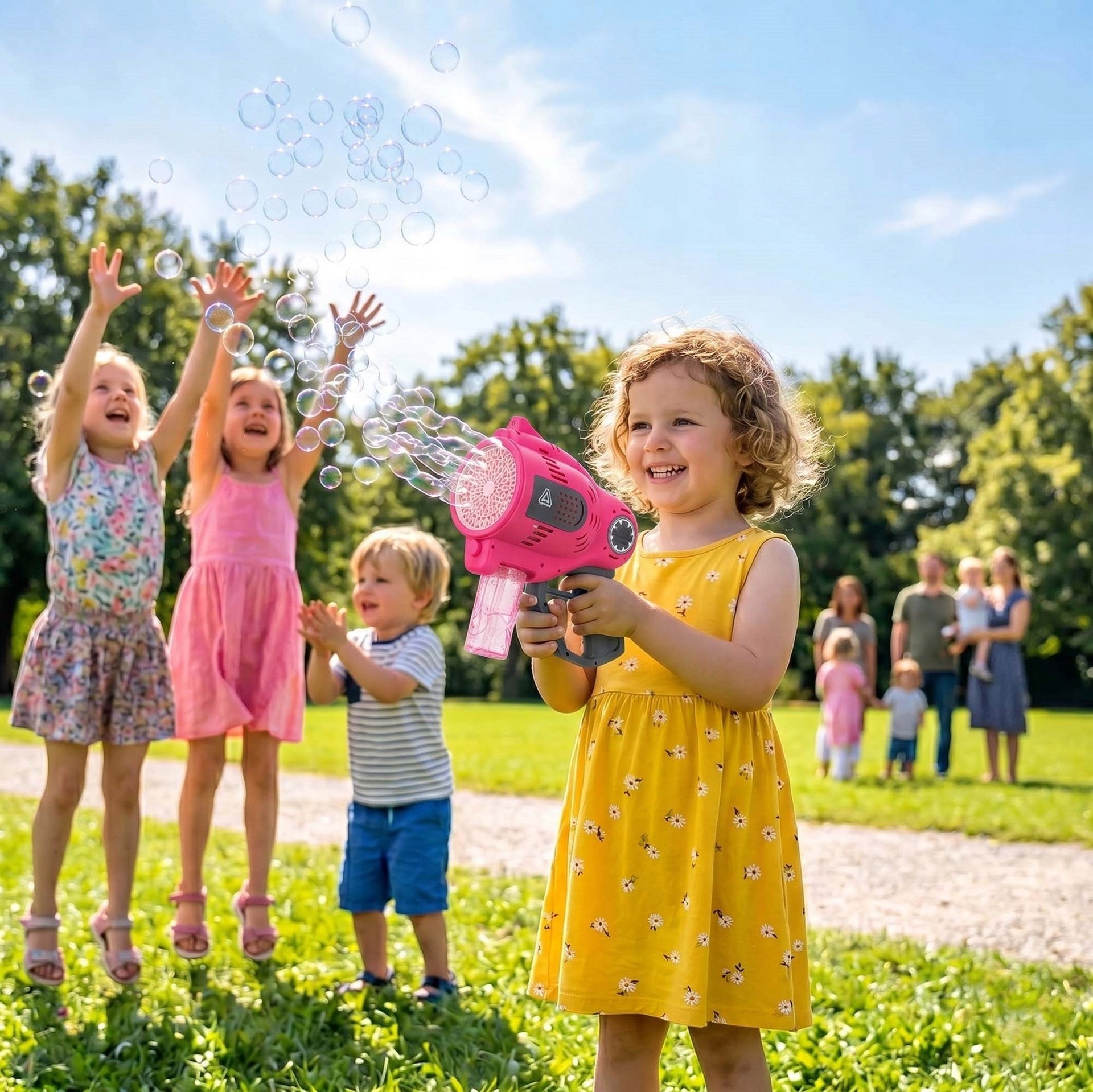 SOAP BUBBLE GUN BATTERY BUBBLE MACHINE USB AUTOMATIC LED LIQUID Kid's age 3＋ years