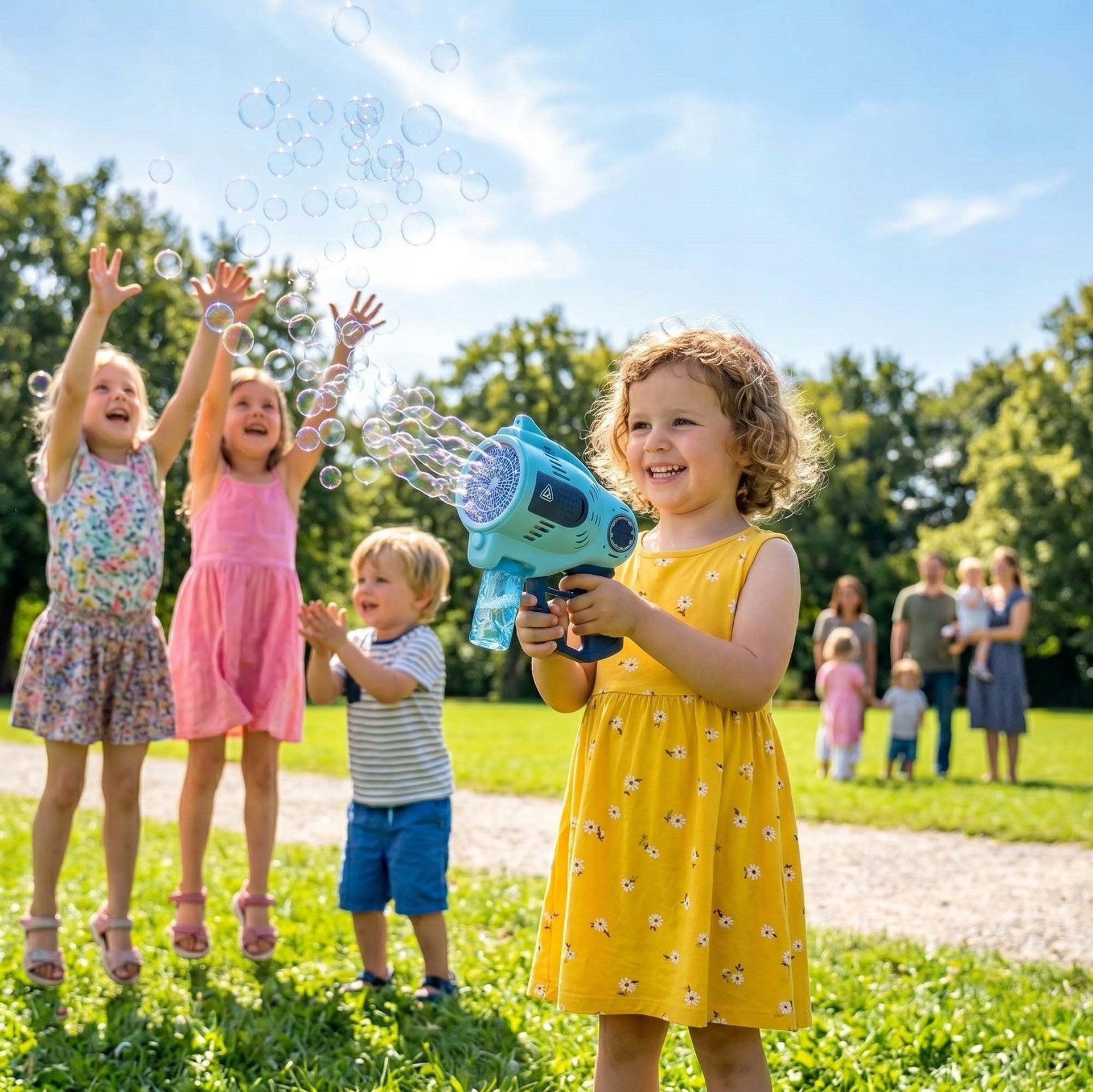 SOAP BUBBLE GUN BATTERY BUBBLE MACHINE USB AUTOMATIC LED LIQUID Kind pistols