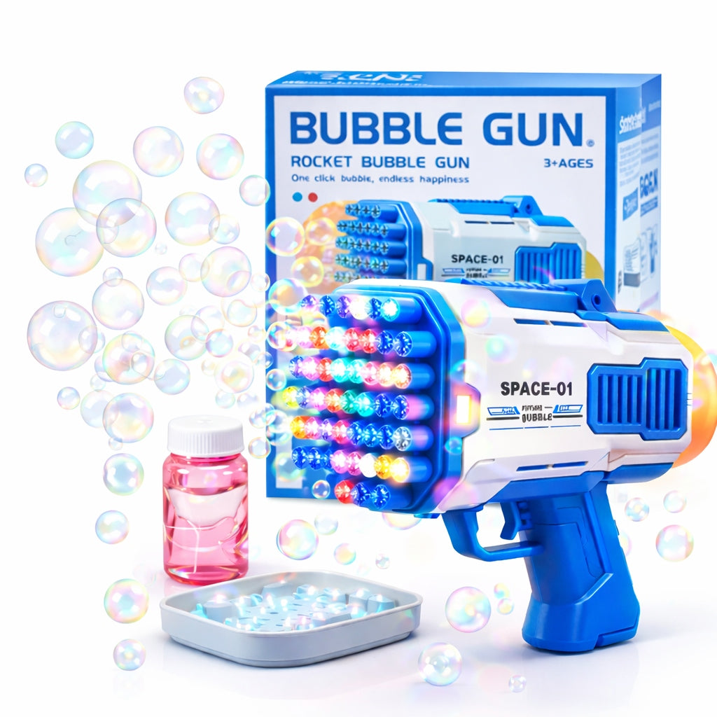 SOAP BUBBLE GUN LED AUTOMATIC MACHINE STRONG + LIQUID