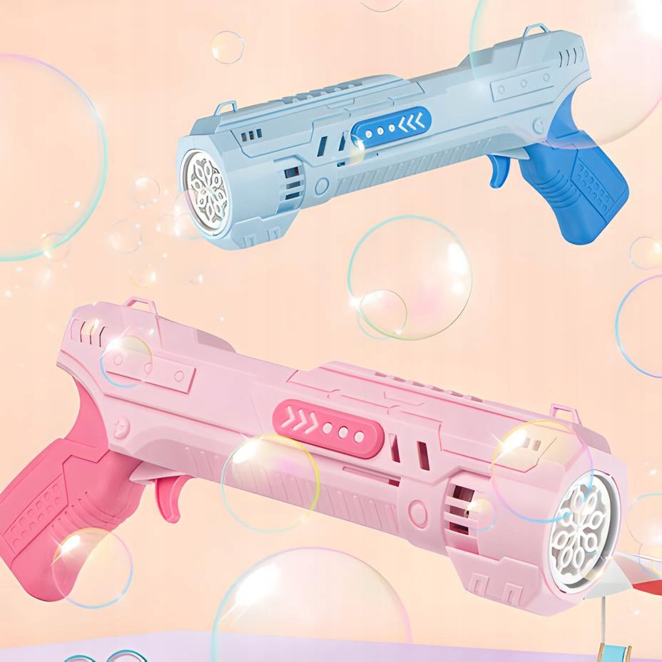 SOAP BUBBLE GUN SOAP BUBBLE MACHINE BAZOOKA AUTOMATIC +LIQUID Kid's age 3＋ years