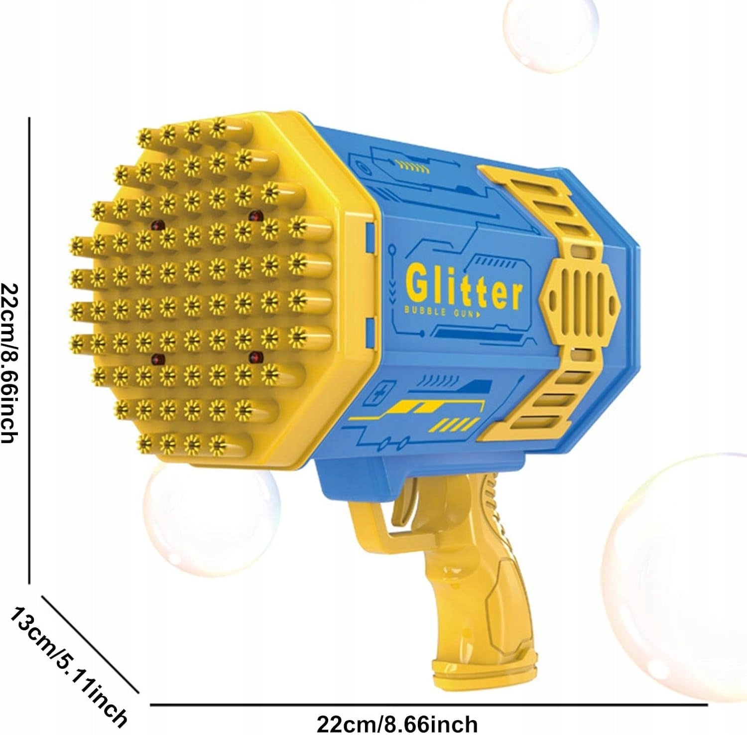 SOAP BUBBLE GUN SOAP BUBBLE MACHINE BAZOOKA AUTOMATIC +LIQUID Manufacturer code Duży BAZOOKA PISTOLET NA BAŃKI MYDLANE