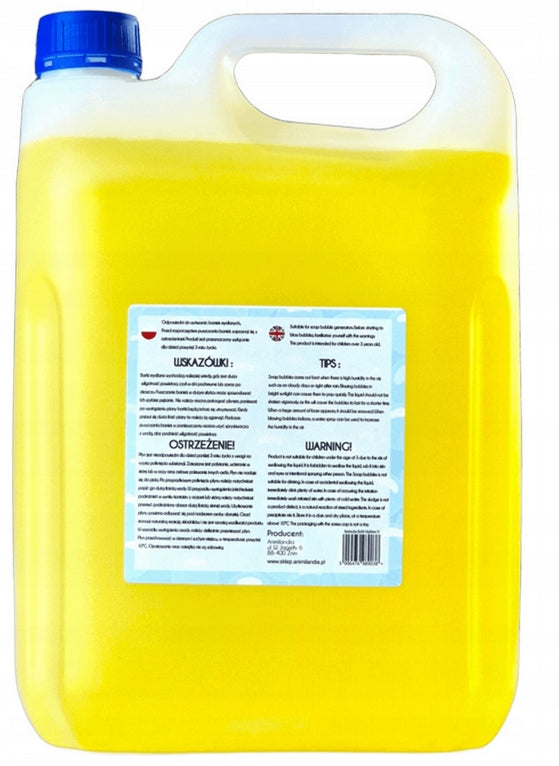 SOAP BUBBLE LIQUID 5L = 5000 ml LARGE SOAP BUBBLES - BUBBLE Kind bubble solution