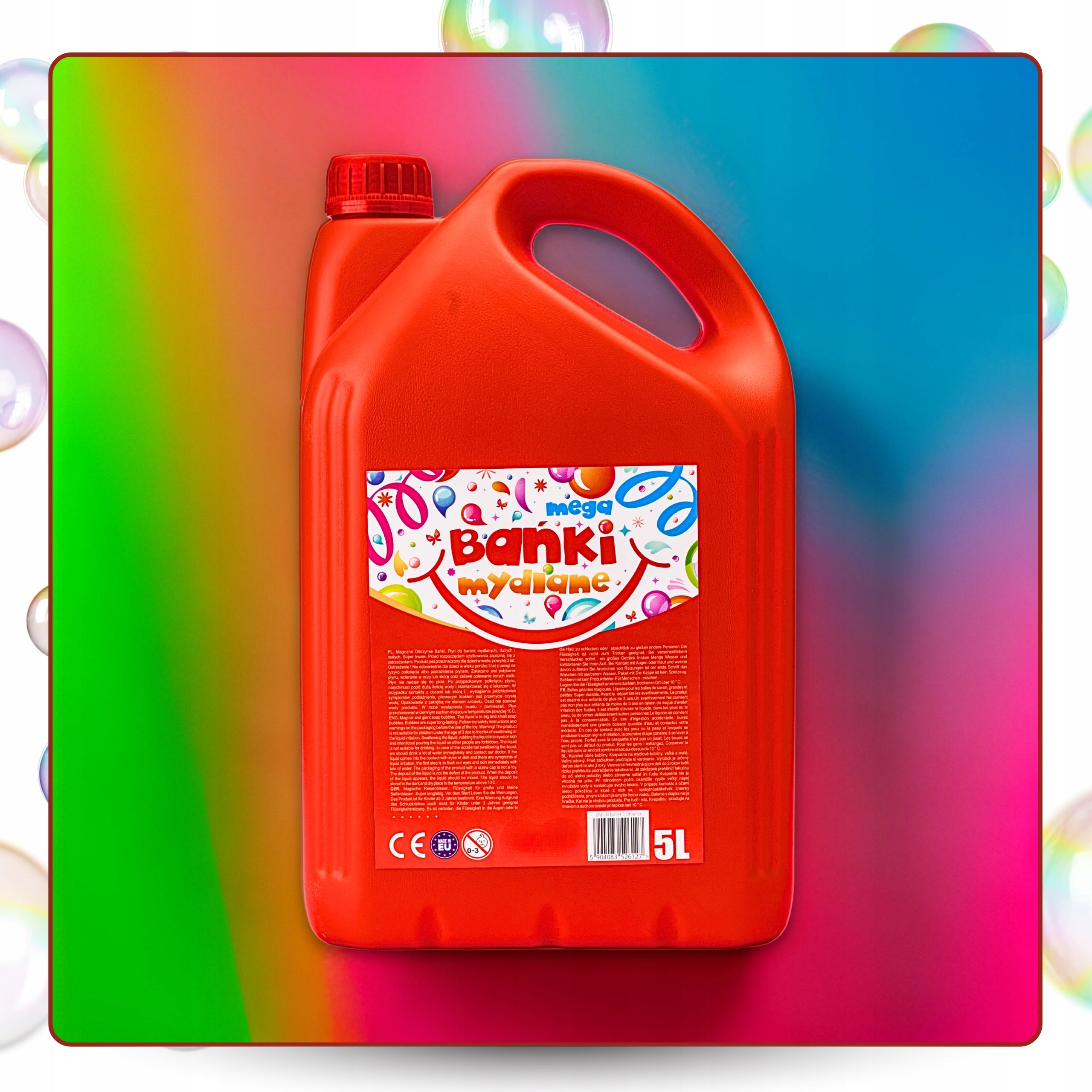 SOAP BUBBLE LIQUID MEGA STRONG BUBBLES MEGA FUN 5l PREMIUM Kid's age 3＋ years