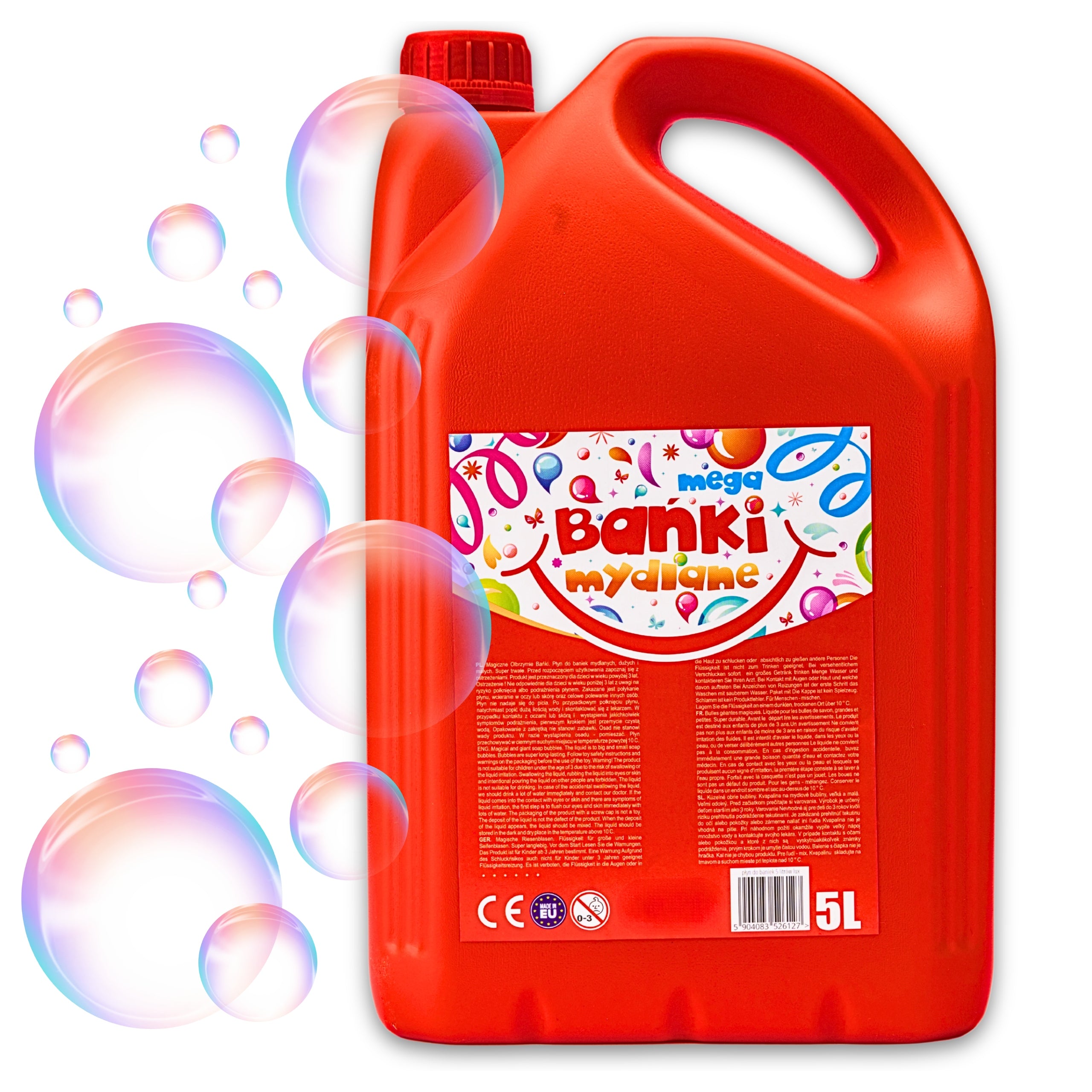 SOAP BUBBLE LIQUID MEGA STRONG BUBBLES MEGA FUN 5l PREMIUM