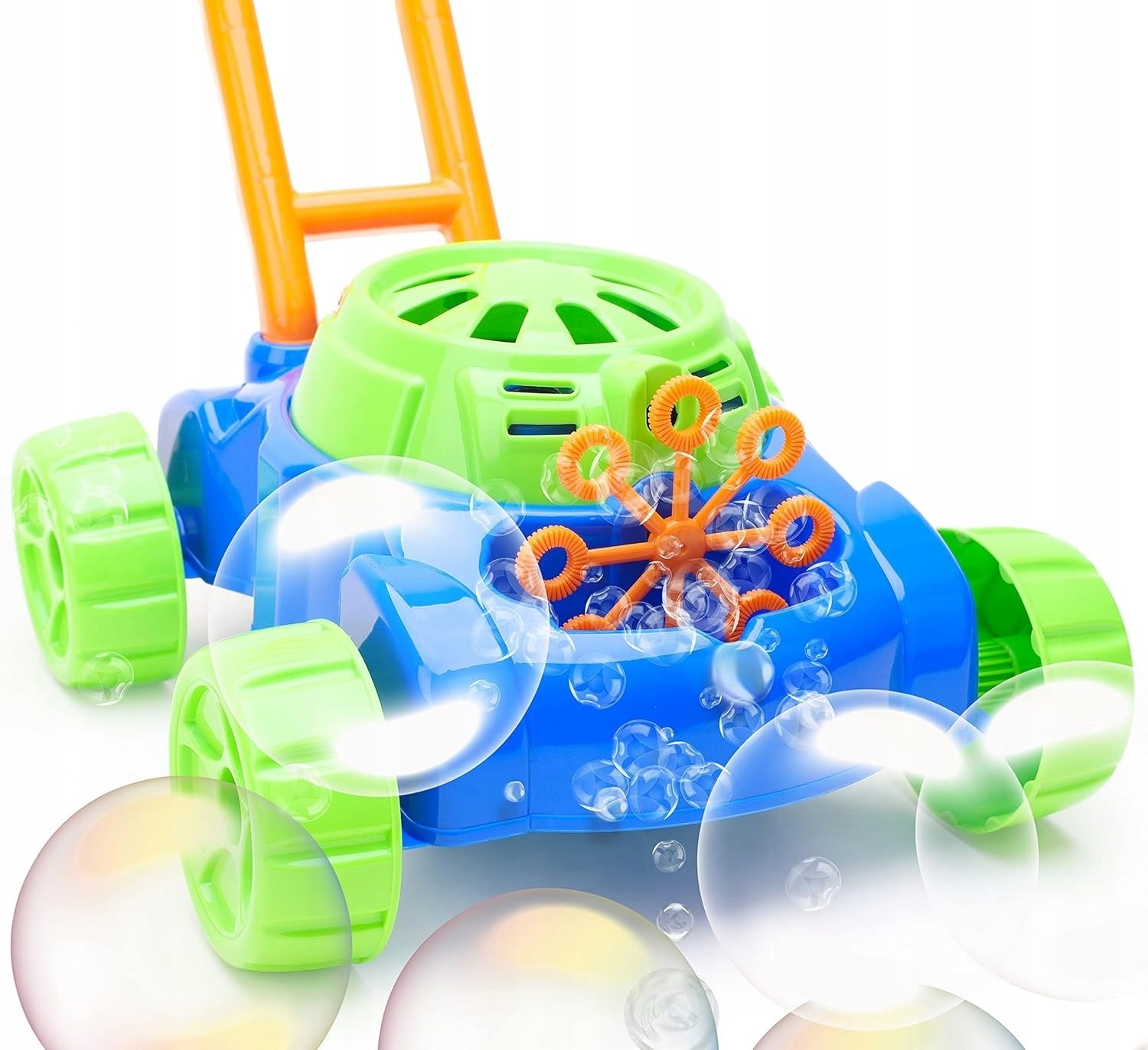 SOAP BUBBLE MOWER BATTERY OPERATED SOAP BUBBLE MACHINE + LIQUID Kind machine