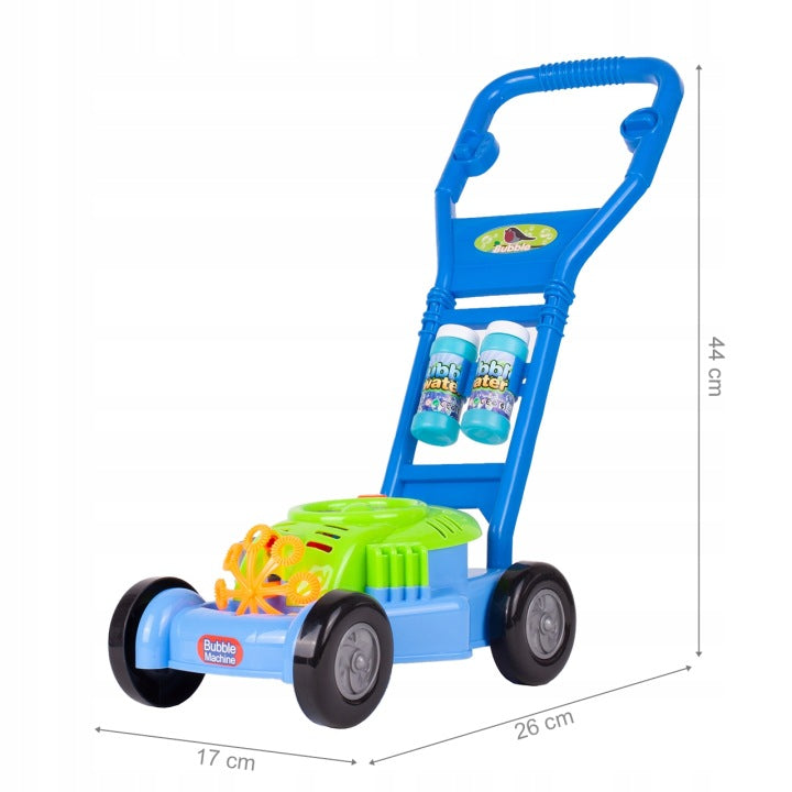 SOAP BUBBLE MOWER PUSHER FOR CHILDREN BATTERY OPERATED PLAY LIQUID Capacity 100 ml