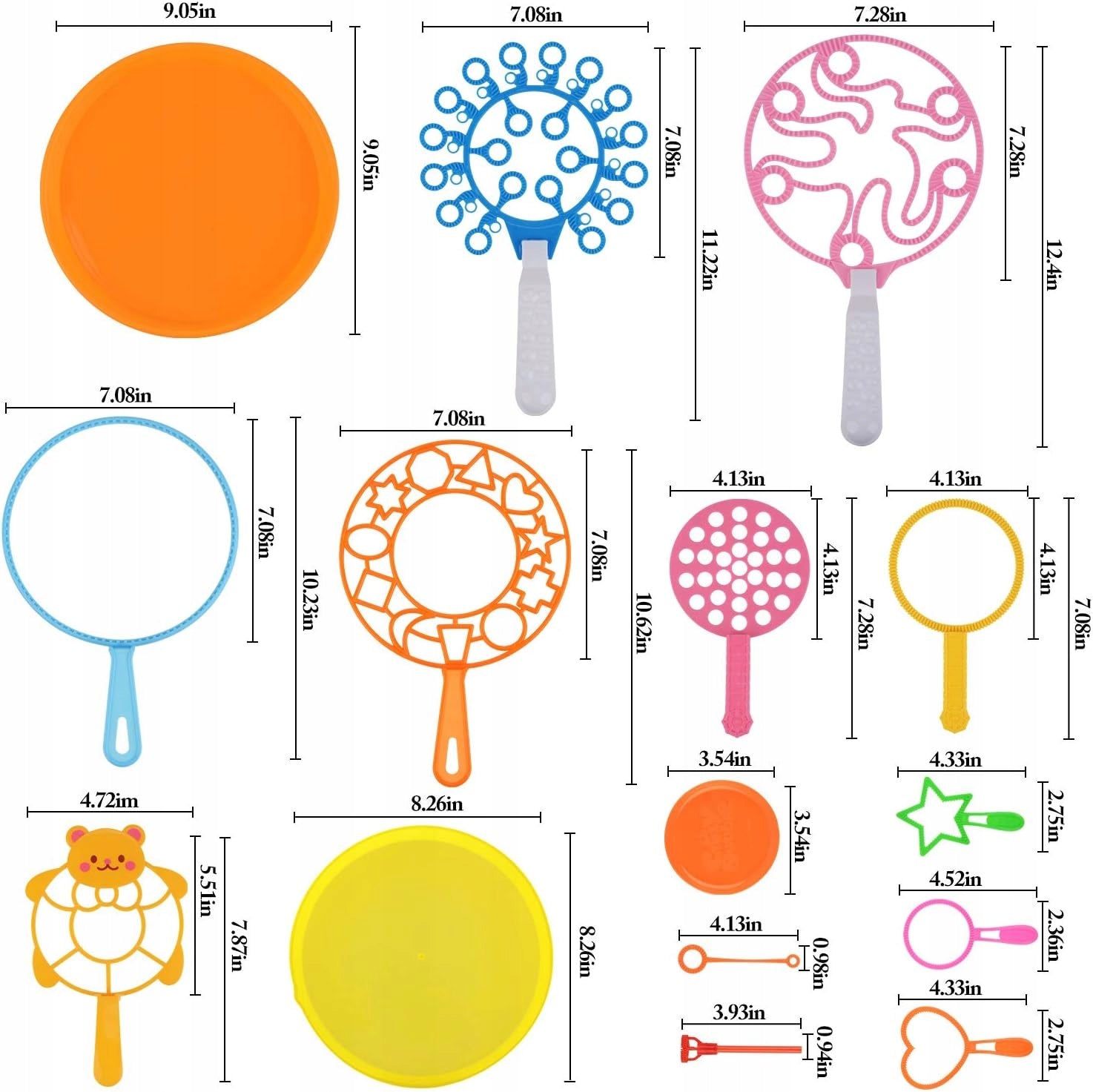 SOAP BUBBLE SET XXL STICKS RINGS HOOPS 15 PIECES FOR KIDS BUBBLES Packaging status original