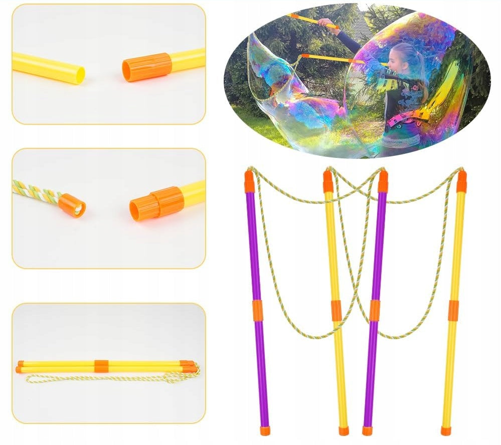SOAP BUBBLE SET XXL STICKS RINGS HOOPS 30 PIECES FOR KIDS BUBBLES Manufacturer code ZakupyProste zestaw baniek mydlanych