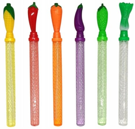 SOAP BUBBLES FOR CHILDREN SWORD VEGETABLES 6pcs LARGE 37cm