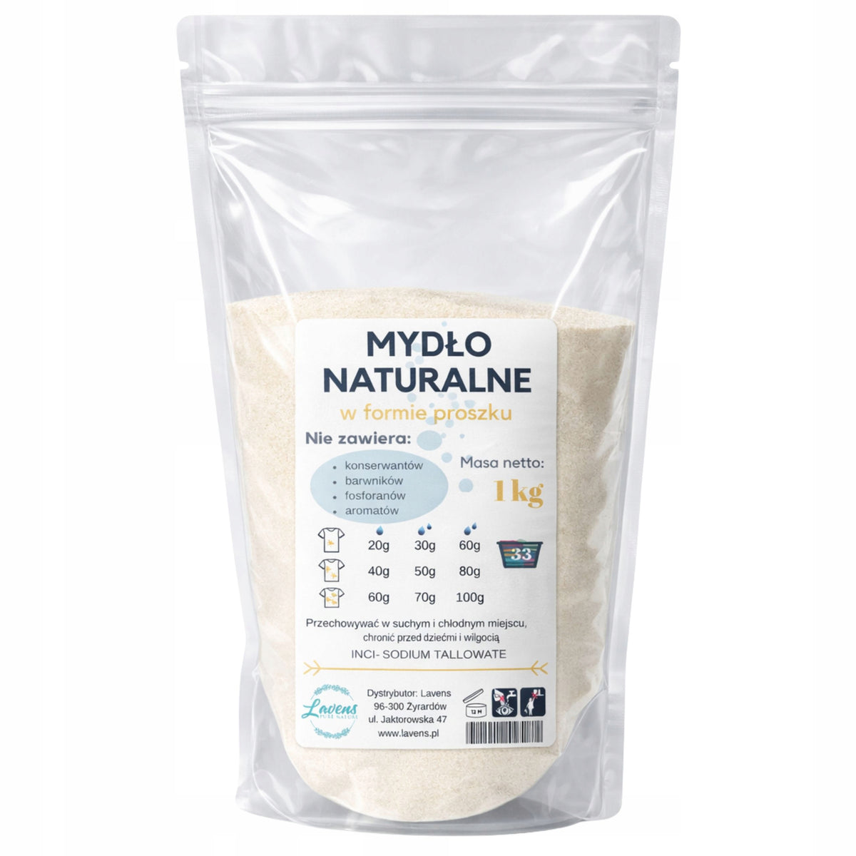 SOAP FLAKES FOR WASHING, SOAP POWDER 1KG NATURAL