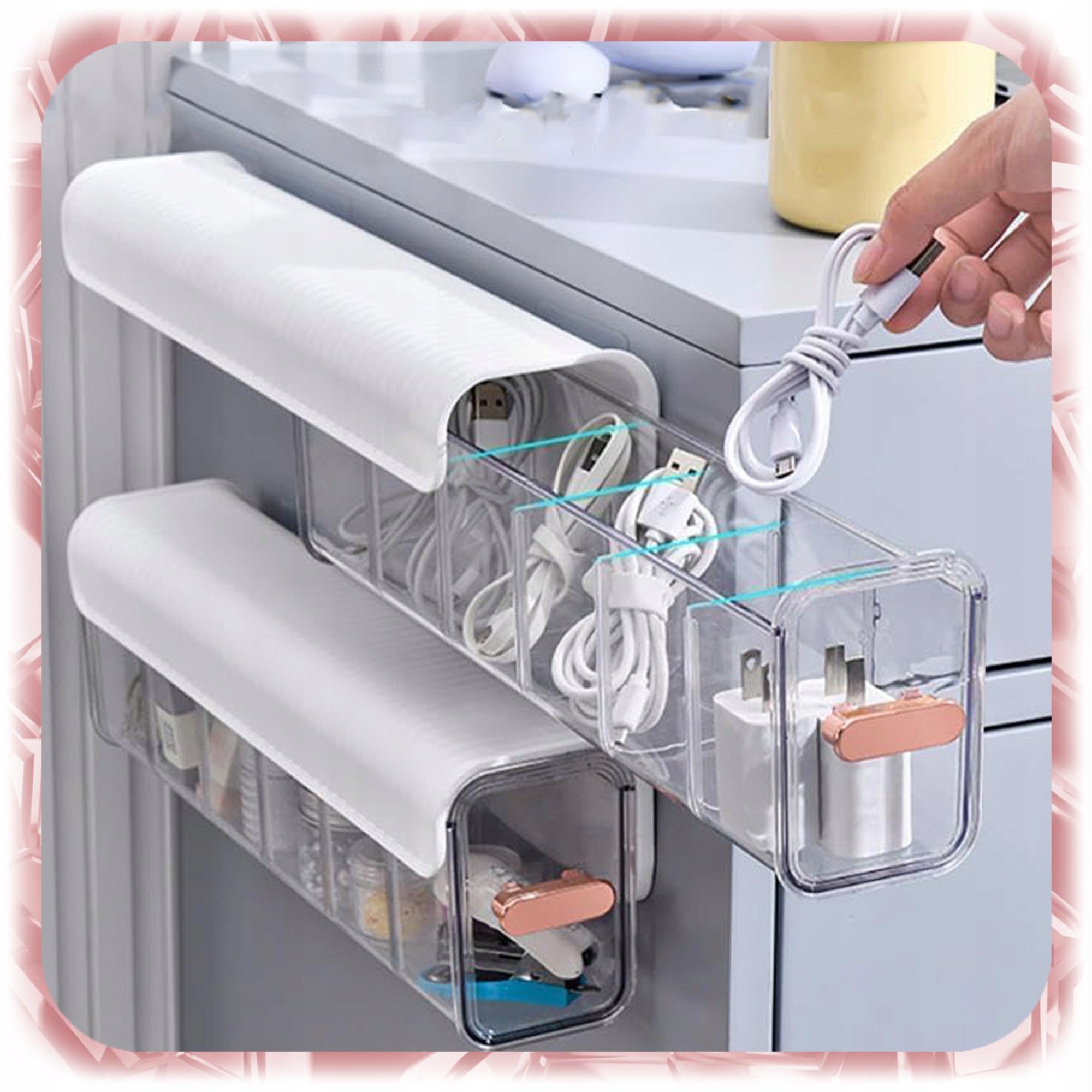 SOCK UNDERWEAR ORGANIZER 6 COMPARTMENTS HANGING CONTAINER PULL-OUT WARDROBES Length 36 cm