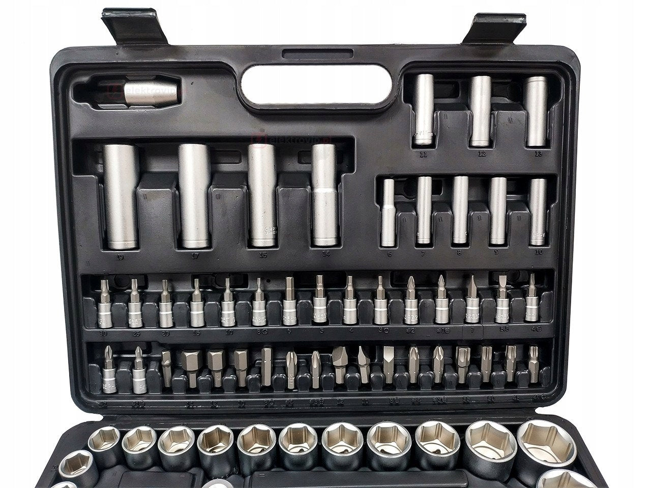 SOCKET SET 94el.1/2+1/4"+KEYS S-55394 EAN (GTIN) 5907527917956