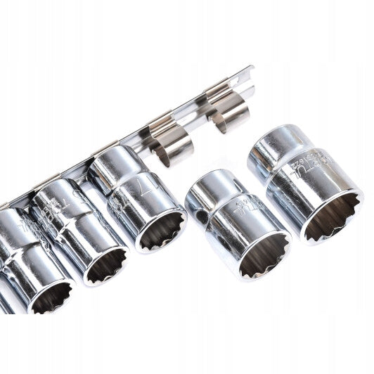 SOCKET SET SOCKET WRENCHES 1/2" 12-ANGLE 8-22mm 11 pcs CR-V TOPTUL Manufacturer code GAAQ1601U-12