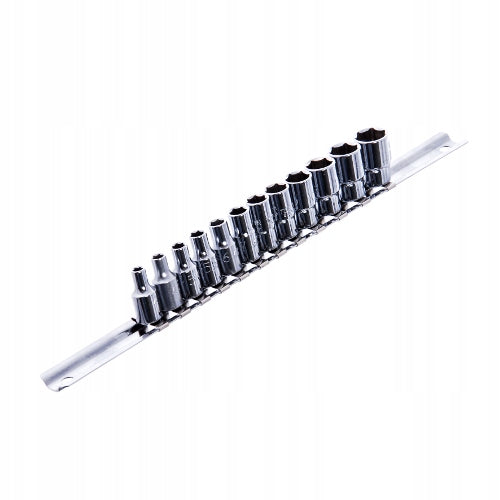 SOCKET SET SOCKET WRENCHES 1/4" 6-ANGLE 4-13mm 12 pcs CR-V TOPTUL