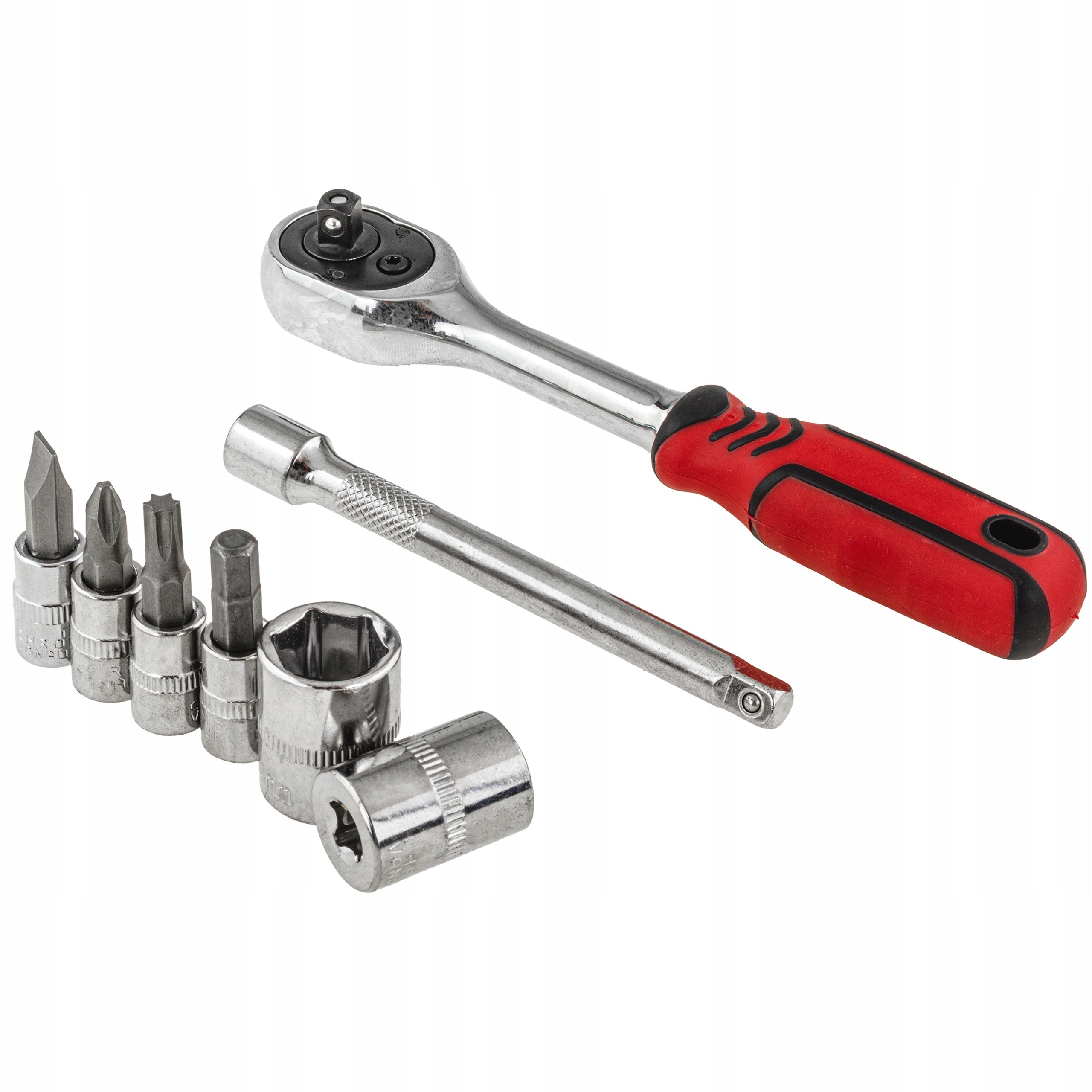 SOCKET SET SOCKET WRENCHES RATCHET 1/4 4-14 MM 28 EL PH1 PH2 T10-T30 Manufacturer code V08418