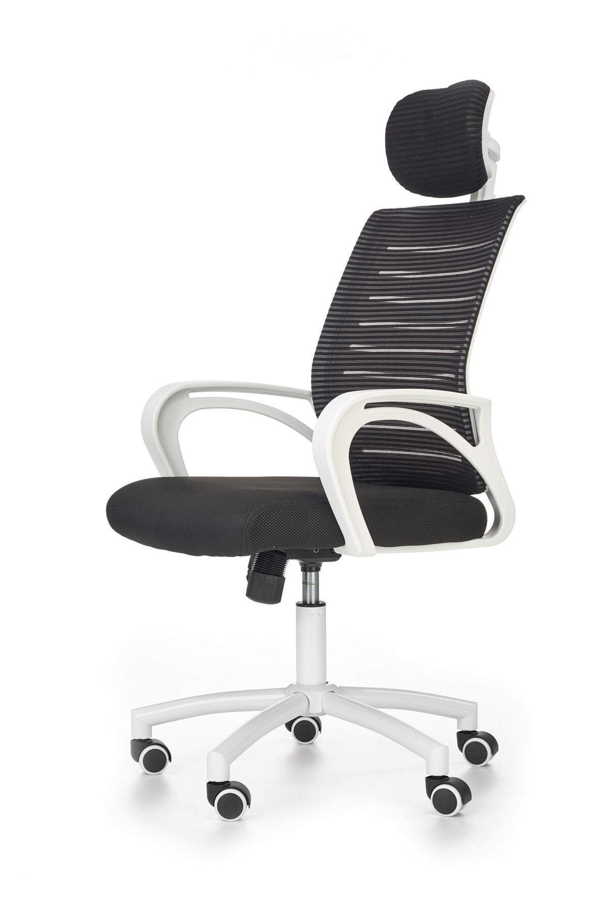 SOCKET SWIVEL OFFICE CHAIR, WHITE, BLACK, HALMA Brand Halmar
