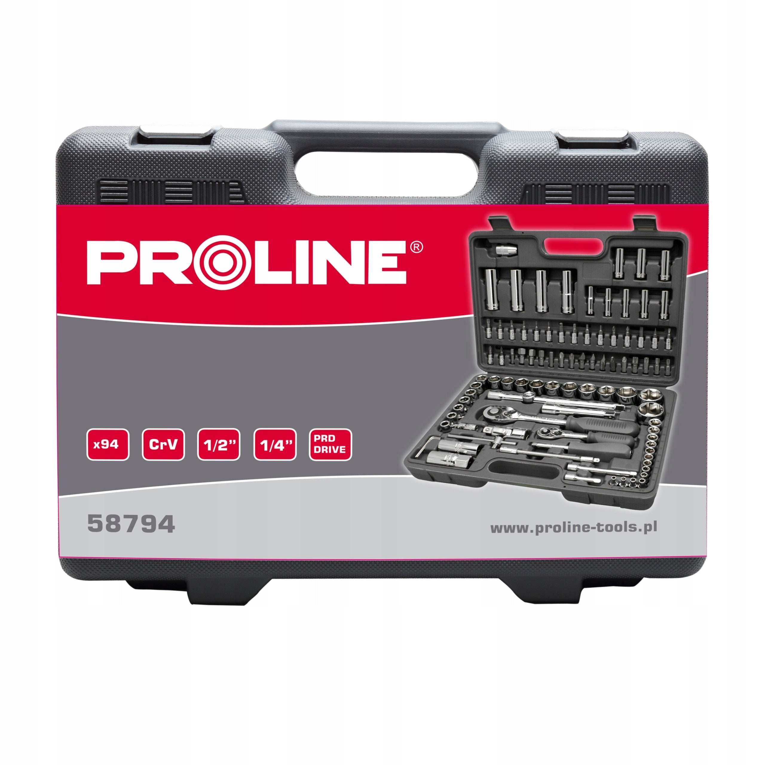 SOCKET WRENCH SET 1/4' 1/2' 4-32m 94 ELEM. Brand no brand