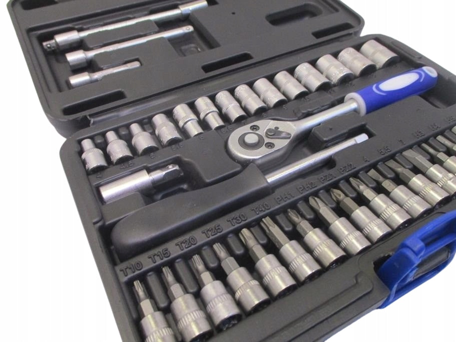 SOCKET WRENCH SET 1/4" 38 PCS HEX TORX EXTENSION RATCHET CAP Brand no brand