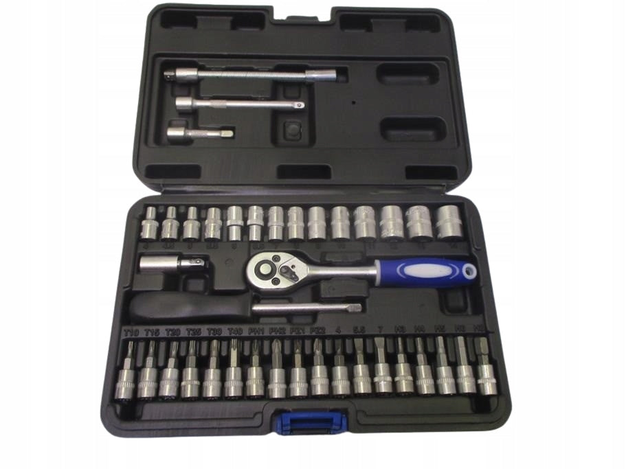 SOCKET WRENCH SET 1/4" 38 PCS HEX TORX EXTENSION RATCHET CAP Packaging status replacement