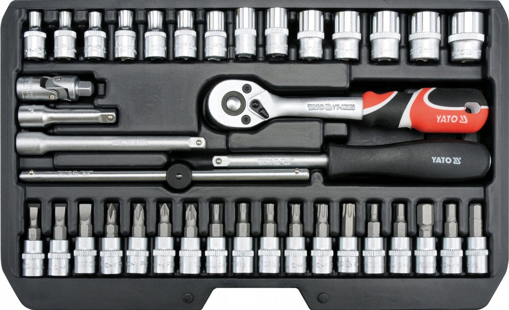 SOCKET WRENCH SET 1/4 38CZ YATO YT-14471 Brand Yato