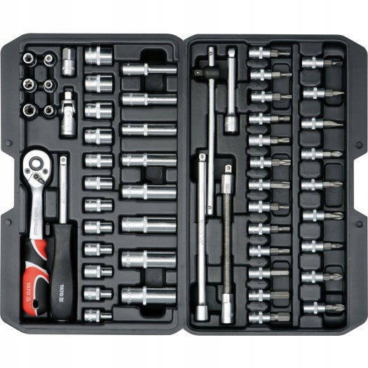SOCKET WRENCH SET 1/4 56CZ YATO YT-14501 Brand Yato