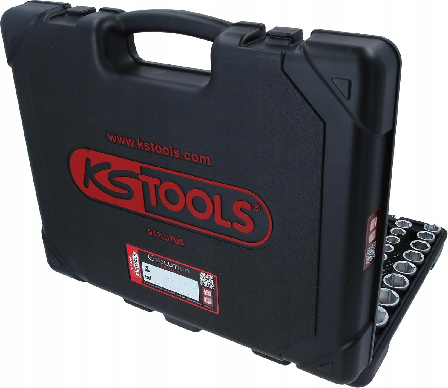 SOCKET WRENCH SET 195 EL 1/4 3/8 1/2 INCH SUITCASE Brand KS Tools