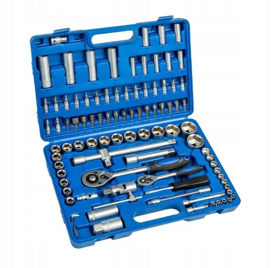 SOCKET WRENCH SET SOCKET WRENCHES 1/4" 1/2" 108 PIECES OF COMPONENTS