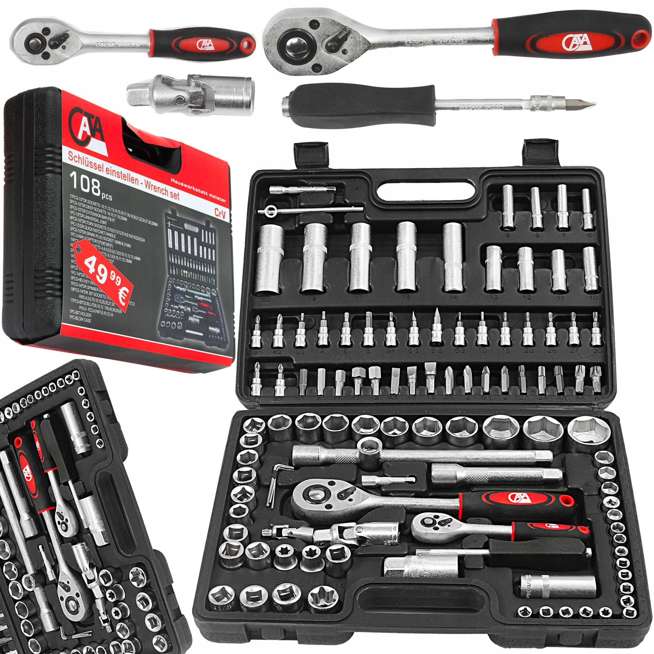 SOCKET WRENCH SET SOCKET WRENCHES 108 EL.