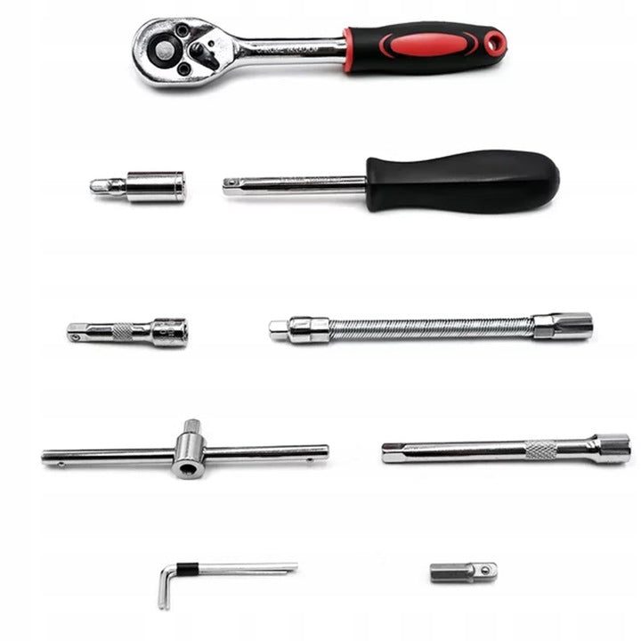 SOCKET WRENCH SET TOOL CASE 1/4 INCH RATCHET CAP Product weight with unit packaging 0.5 kg