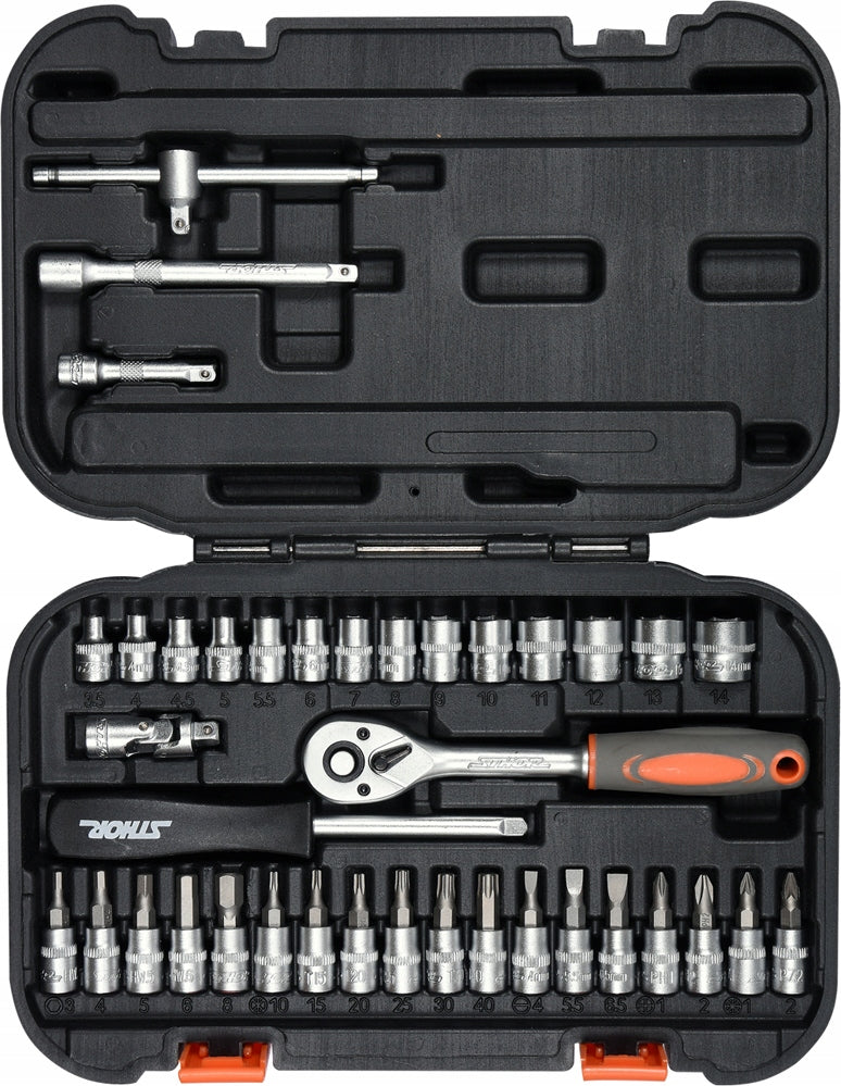 SOCKET WRENCH TOOL SET 1/4" SET 38 PCS XS STHOR 58640 Manufacturer code 58640