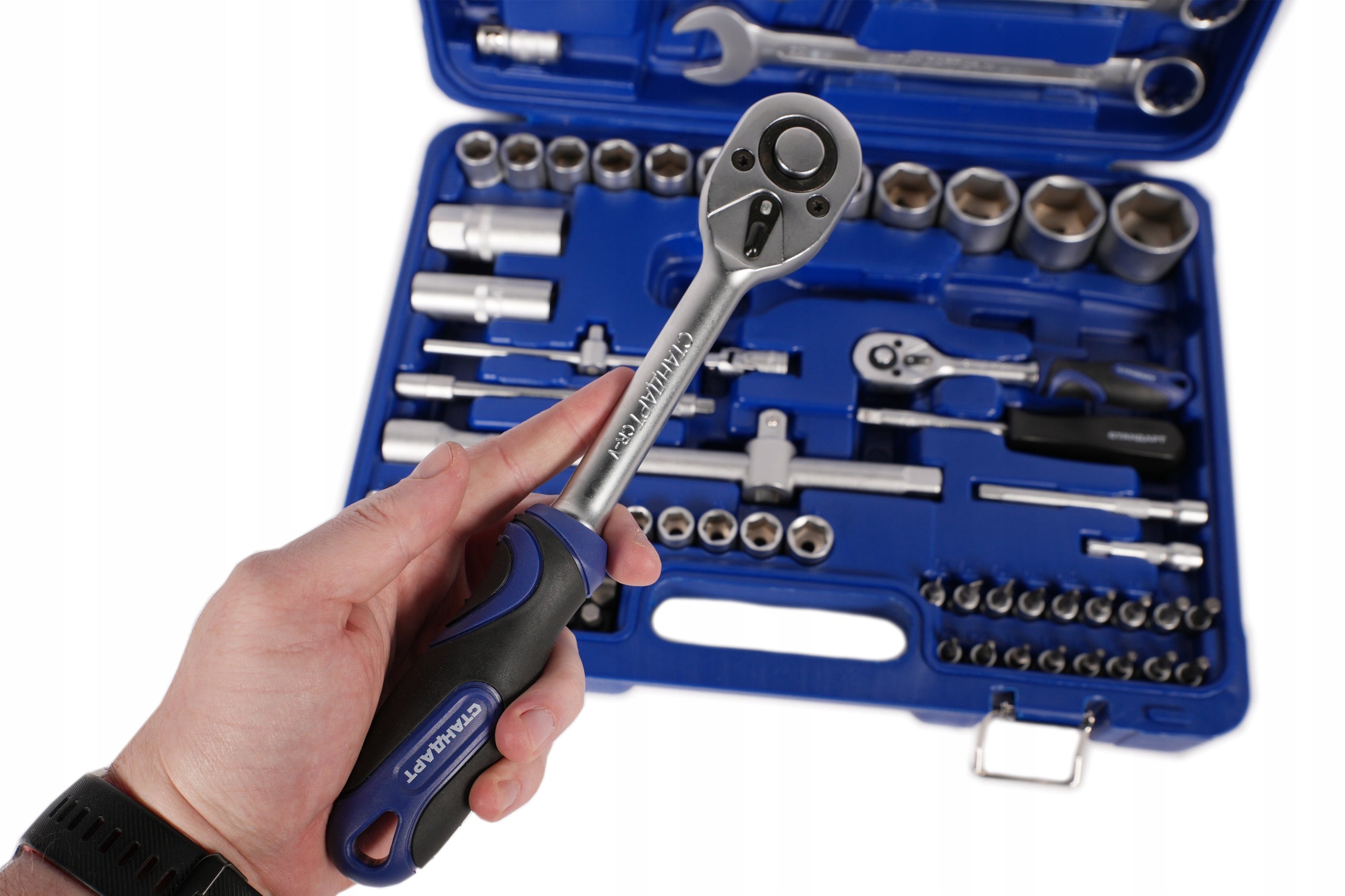SOCKET WRENCH TOOL SET 82 EL 1/4 1/2 RATCHET WRENCHES KNOB Manufacturer code ST-0082