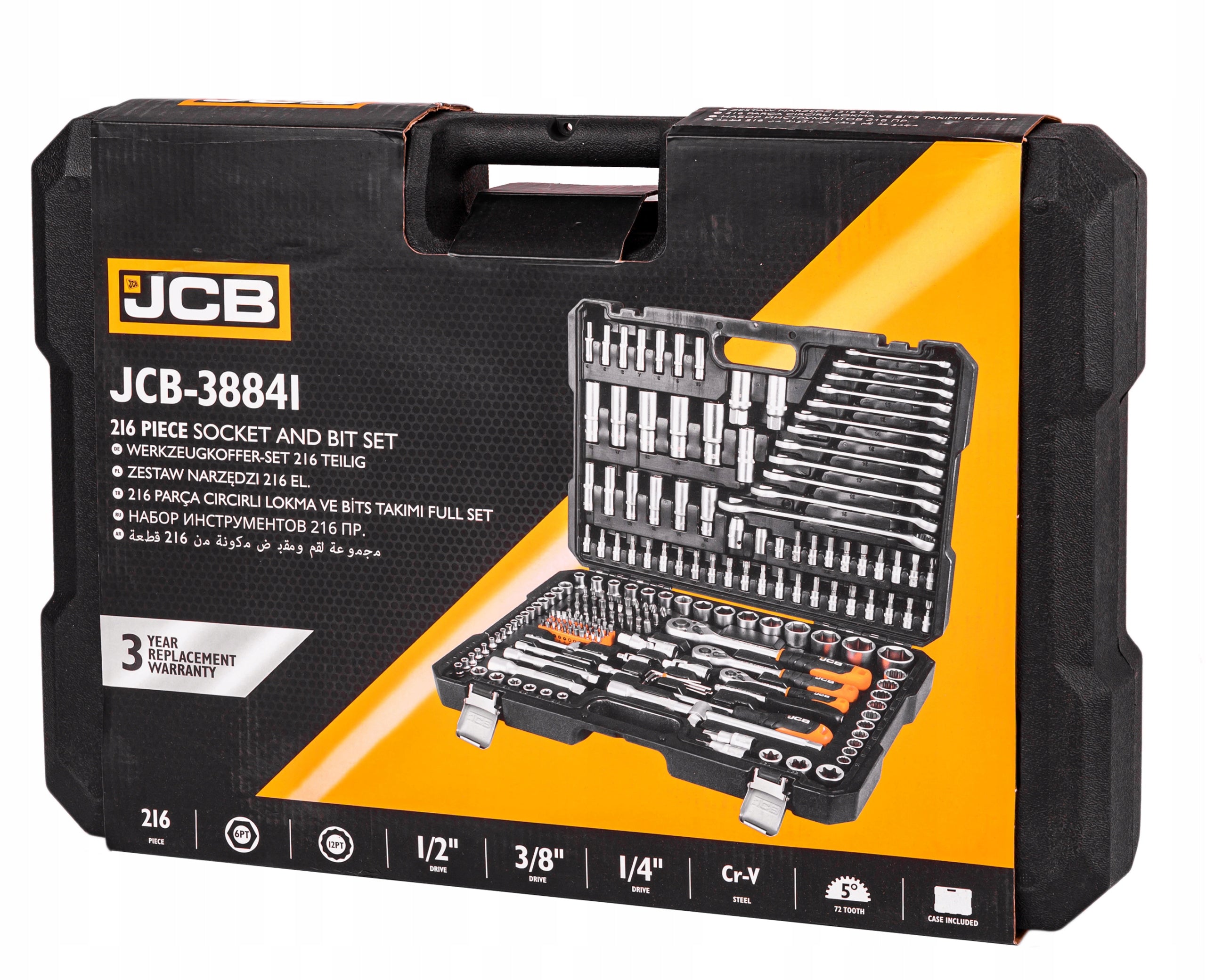 SOCKET WRENCH TOOL SET FLAT WRENCHES TORX SOCKETS JCB 216EL Number of items in the set 216