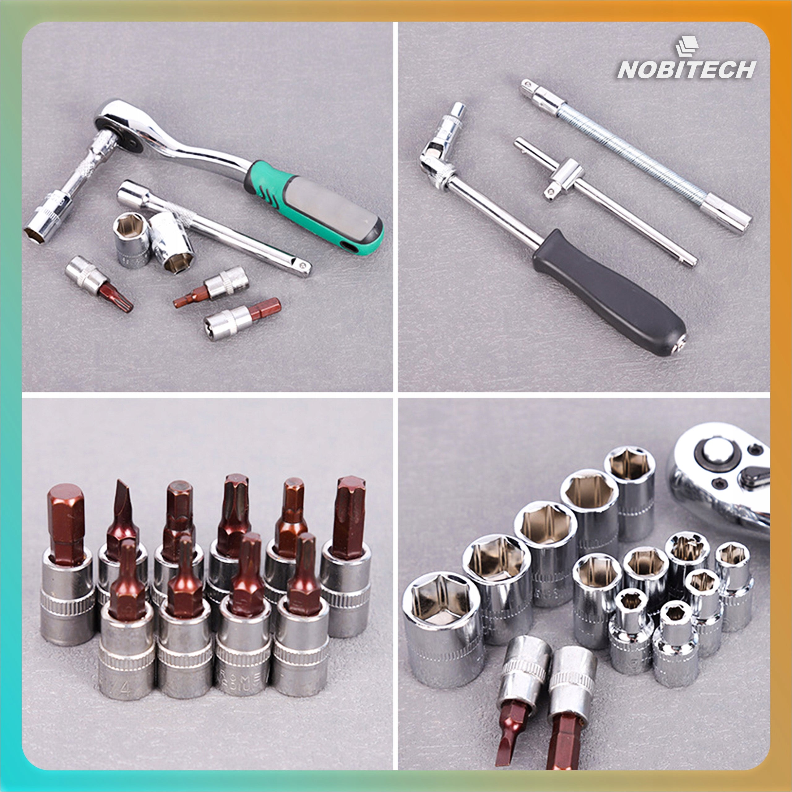SOCKET WRENCH TOOL SET RATCHET BITS ALLEN TORX SUITCASE 53 EL Manufacturer code TK02