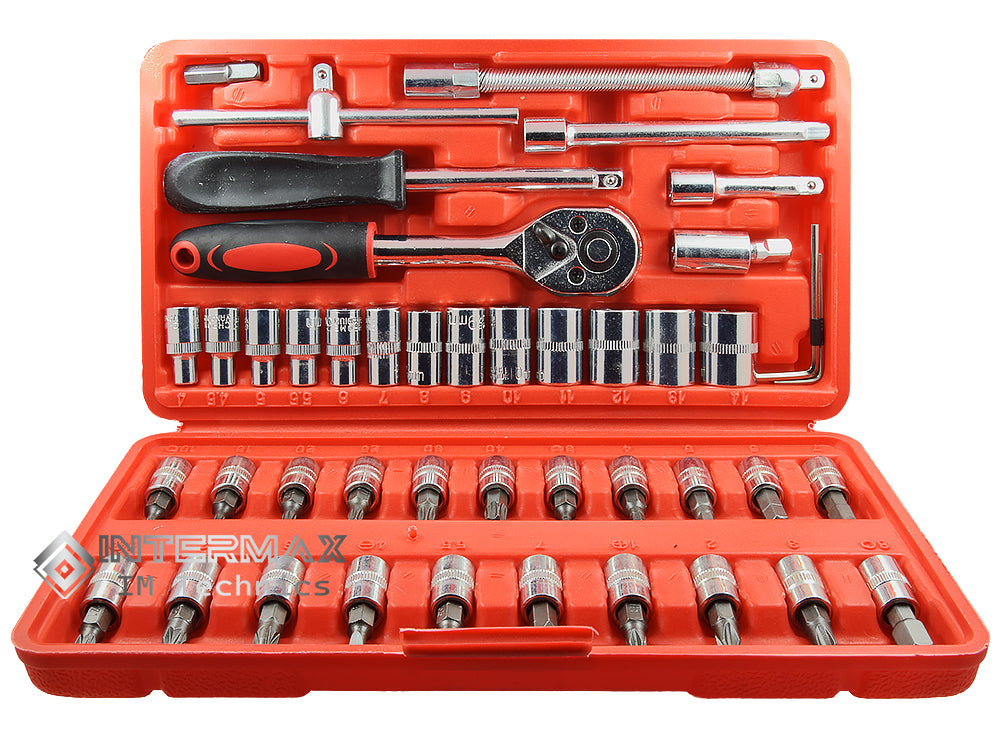 SOCKET WRENCH TOOL SET RATCHET JOINT BITS TORX 45 ELEMENTS Brand no brand