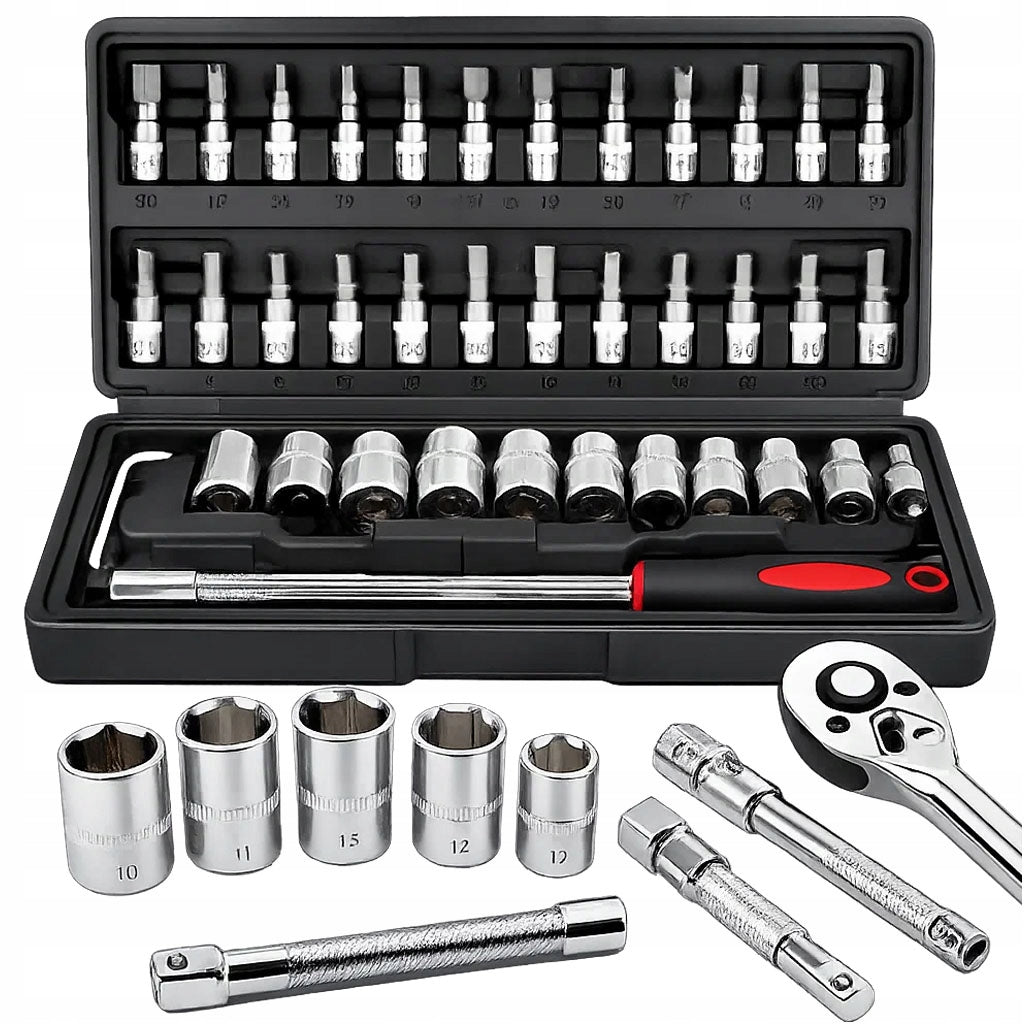 SOCKET WRENCH TOOL SET SOCKET WRENCHES 46 ELEMENTS LARGE TORX Packaging status original