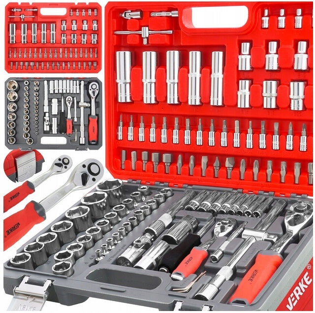 SOCKET WRENCHES 108 TOOL SOCKET WRENCH SET TORX BITS 2RATTLES